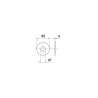 Podkładka płaska poszerzana M7x22x2 mm, stal ocynk DIN9021 