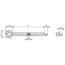 Zawleczka 5x45 mm ocynk