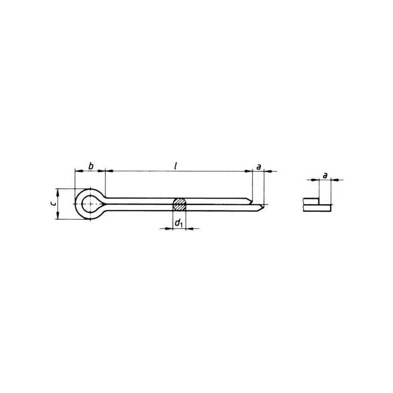 Zawleczka 5x45 mm ocynk