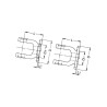 (2)Widłak 1 flansza Ø100mm/84/6 41143