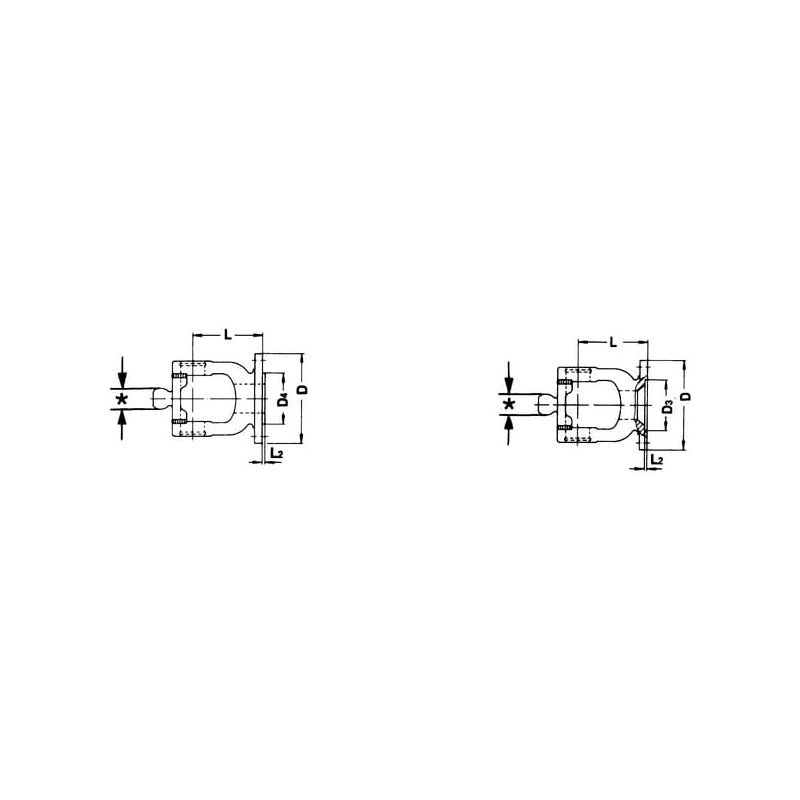 Widłak 1 flansza Ø160mm/138/6 136983