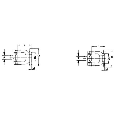 Widłak 1 flansza Ø160mm/138/6 136983