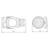 Wtyczka 13-styk., 12V z tworzy 221036JAE ERICH JAEGER 4023085080732