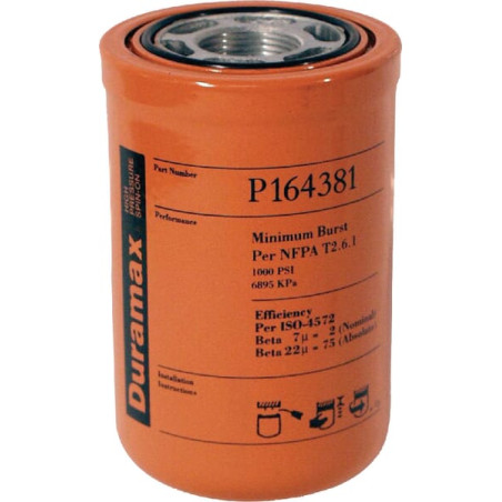 Filtr hydrauliki Duramax Donal P164381 Donaldson 0742330016190
