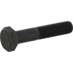 Śruba M8x40x1 drobnozwojna kl.8.8, pół gwint czarna, 