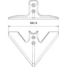 Gęsiostopa 200x6 mm 2-otw.