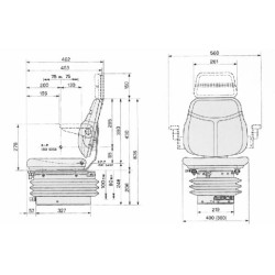 Fotel mechaniczny SC 74311 PCV