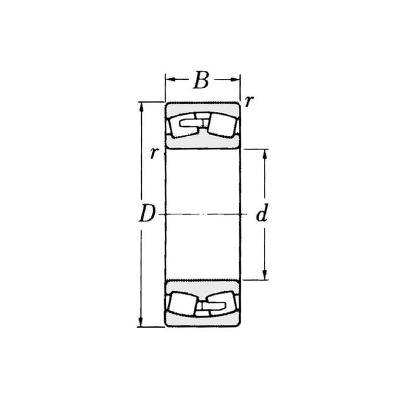 Łożysko 100x180x46, 22220E1C3 FAG INA/FAG 4026677809179