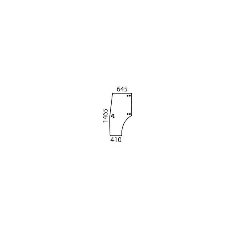 000988200 Szyba Deutz Fahr drzwi lewa SDF 2250-000988200