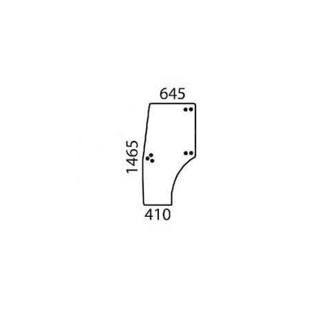 000988200 Szyba Deutz Fahr drzwi lewa SDF 2250-000988200