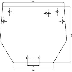 001062650 Szyba Deutz Fahr tylna górna Kramp 8719607183871
