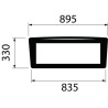 00121439010 Szyba Deutz Fahr tylna dolna Kramp 3660980069588