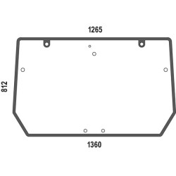 00205728030 Szyba Deutz Fahr tylna górna Kramp 8719493167917