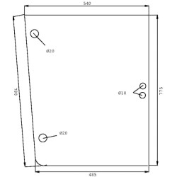 0077337010 Szyba Deutz Fahr boczna Kramp 8716106711819