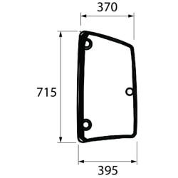 01214370 Szyba Deutz Fahr boczna Kramp 8716106717408