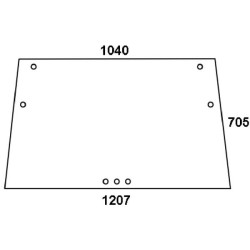 04340308 Szyba Deutz Fahr kabiny Kramp 8719493015737