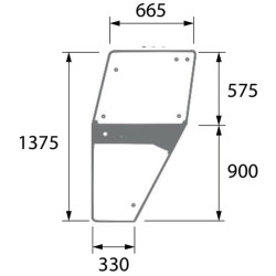 04347340 Szyba Deutz Fahr kabiny Kramp 8719493015867
