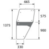 04347340 Szyba Deutz Fahr kabiny Kramp 8719493015867