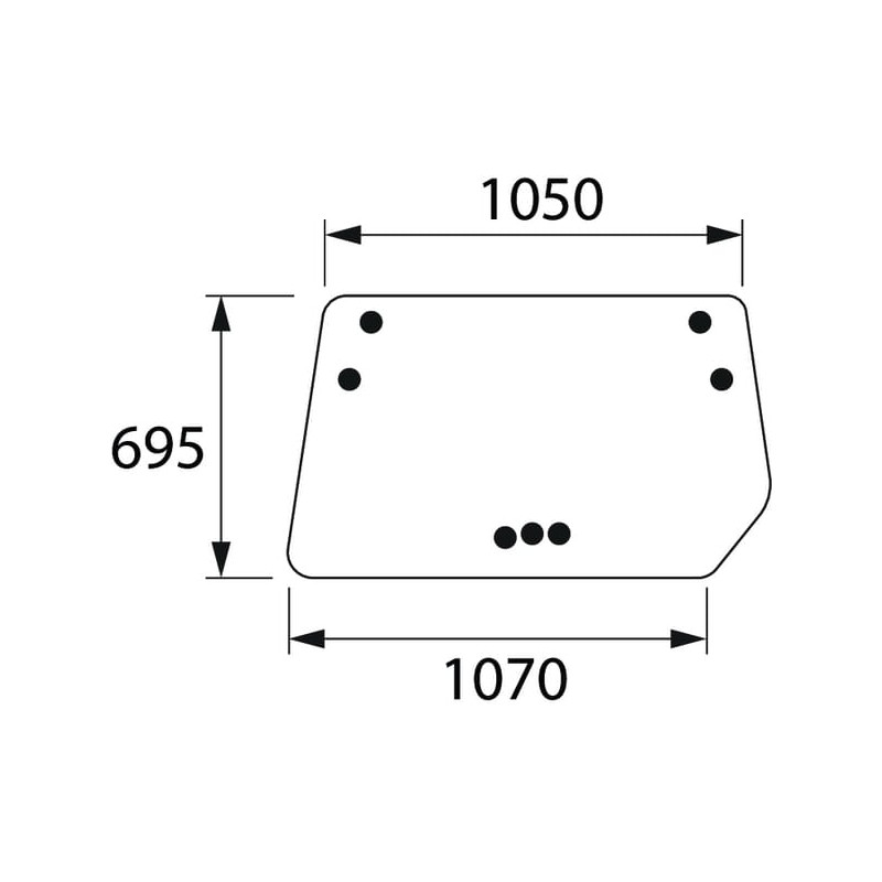 04352384 Szyba Deutz Fahr tylna Kramp 8719774669345