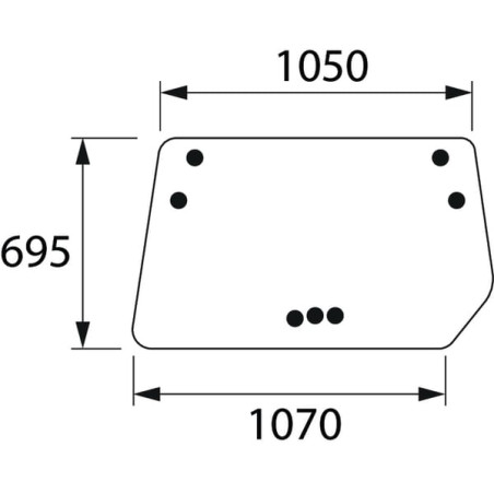 04352384 Szyba Deutz Fahr tylna Kramp 8719774669345