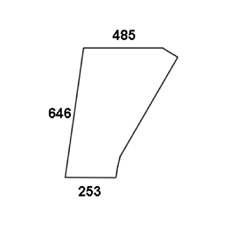 04354137 Szyba Deutz Fahr kabiny Kramp 8719493014457