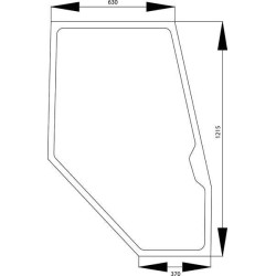 04386536 Szyba Deutz Fahr drzwi SDF 2250-04386536