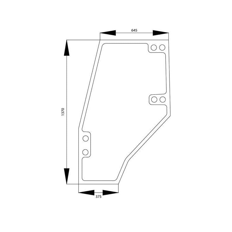 04402777 Szyba Deutz Fahr drzwi SDF 2250-04402777