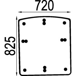 04418948 Szyba Deutz Fahr dachowa SDF 2250-04418948