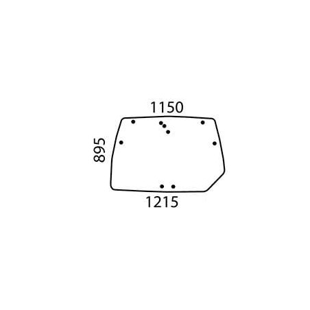 04426333 Szyba Deutz Fahr tylna SDF 2250-04426333
