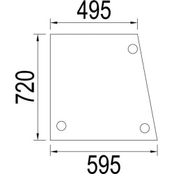3226350R1 Szyba Case boczna Kramp 3660980016421