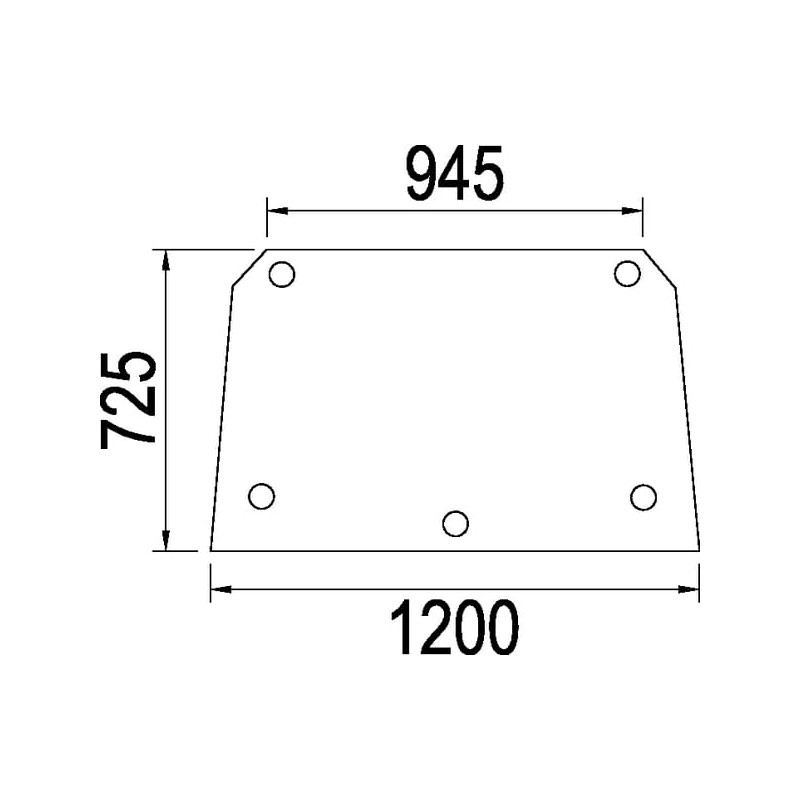 3226351R3 Szyba Case tylna górna Kramp 3660980016483