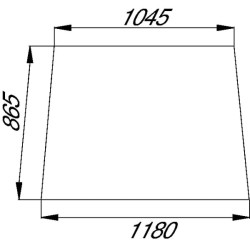 3582160M2 Szyba Massey Ferguson przednia Kramp 3660980025881