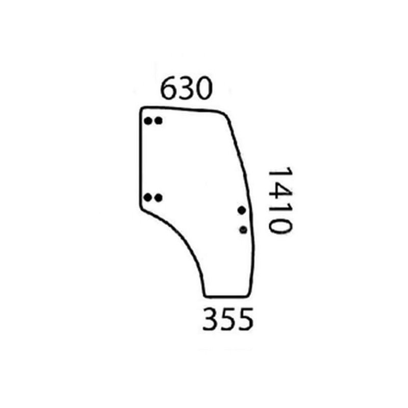 3667429M1 Szyba Landini drzwi, prawa,