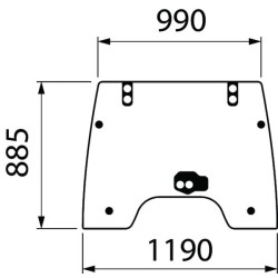 3674692M6 Szyba Massey Ferguson przednia Kramp 8719493087215