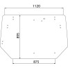 368412000KR Szyba Massey Ferguson tylna górna Kramp 8716106304233
