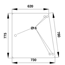 385500350030 Szyba Fendt boczna Kramp 3660980020596