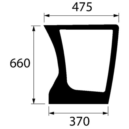 4429882 Szyba Deutz Fahr przednia dolna Kramp 3660980032681