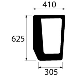 5089554 Szyba New Holland przednia dolna Kramp 3660980064095