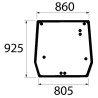 5089562 Szyba New Holland tylna górna Kramp 3660980064149