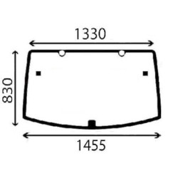 AL212195 Szyba John Deere tylna Kramp 8719493245578