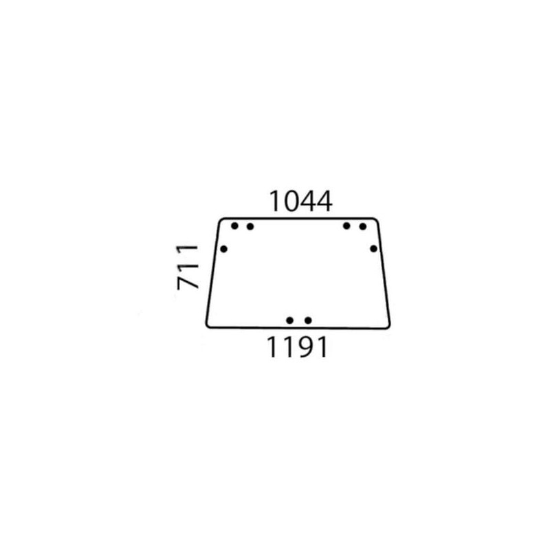 AL70094 Szyba John Deere tylna