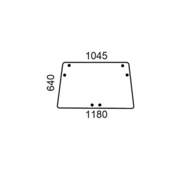 AL70099 Szyba John Deere tylna