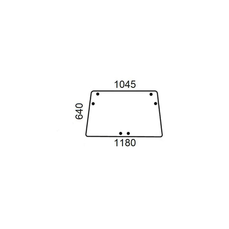 AL70099 Szyba John Deere tylna
