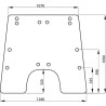 AL71287 Szyba John Deere przednia, uchylna, Unbranded 3660980063319