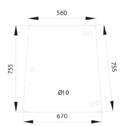 178810110050 Szyba Fendt boczna Kramp 3660980020312