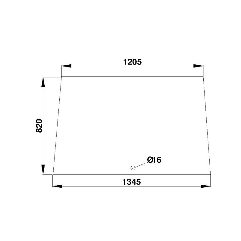 3223750R1 Szyba Case przednia Kramp 3660980057356