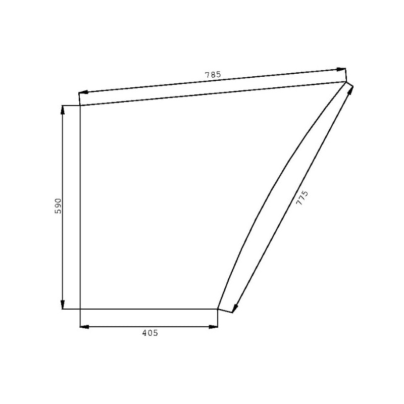 82002181 Szyba Case drzwi dolna Kramp 8719607183529
