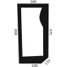 82001924 Szyba Case przednia dolna Kramp 8719607183574