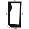 82001923 Szyba Case przednia dolna Kramp 3660980026093