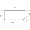 82000485 Szyba Case tylna dolna Kramp 3660980006293